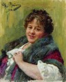 作家 tl シェプキナ・クペルニクの肖像 1914年 イリヤ・レーピン